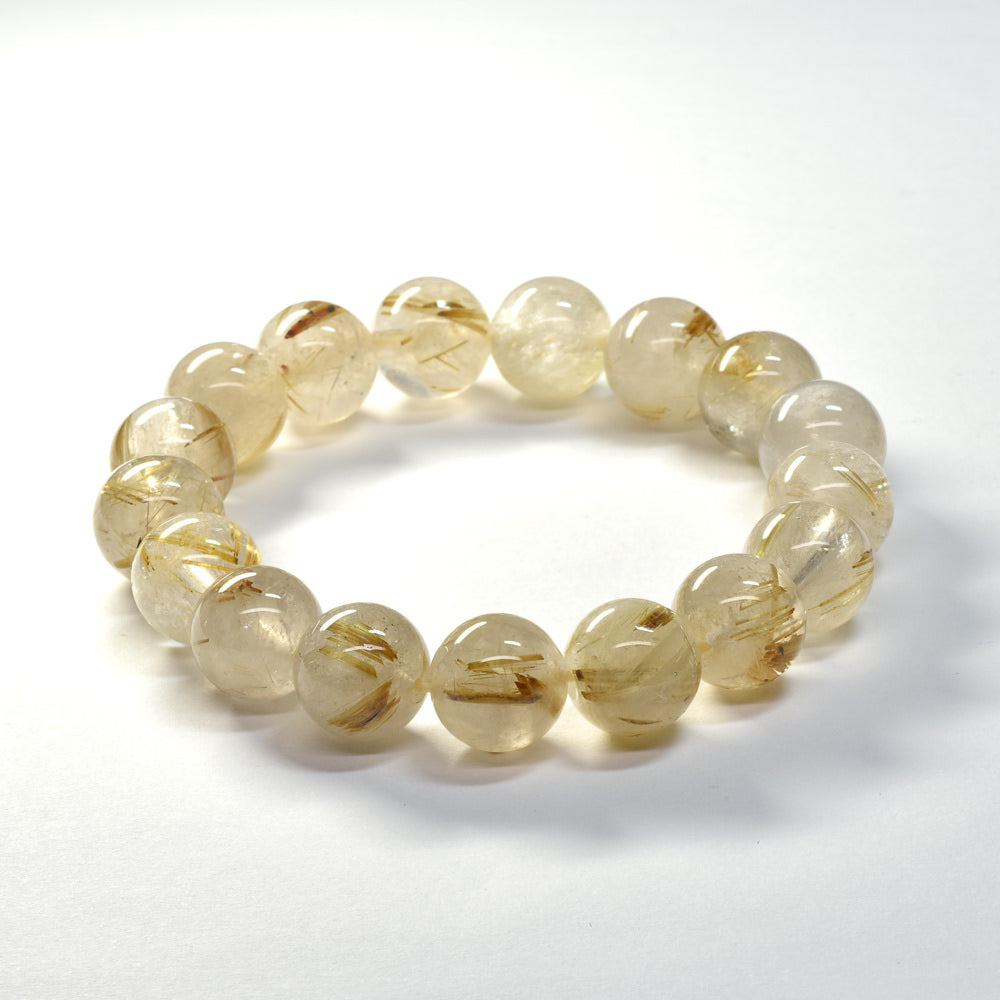 ゴールドルチルクォーツ ブレスレット 12mm #SA216