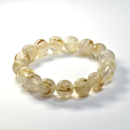 ゴールドルチルクォーツ ブレスレット 12mm #SA216