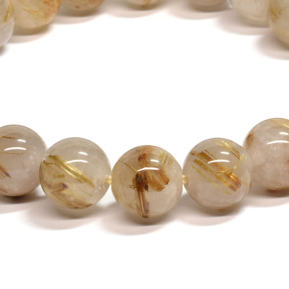 ゴールドルチルクォーツ ブレスレット 10mm #SA217