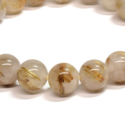 ゴールドルチルクォーツ ブレスレット 10mm #SA217