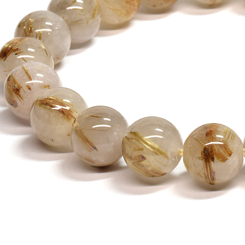 ゴールドルチルクォーツ ブレスレット 10mm #SA217