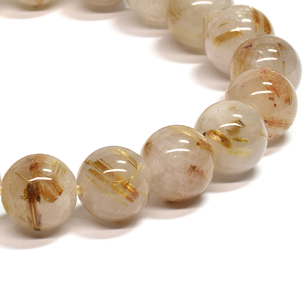 ゴールドルチルクォーツ ブレスレット 10mm #SA217