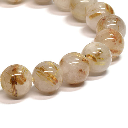 ゴールドルチルクォーツ ブレスレット 10mm #SA217