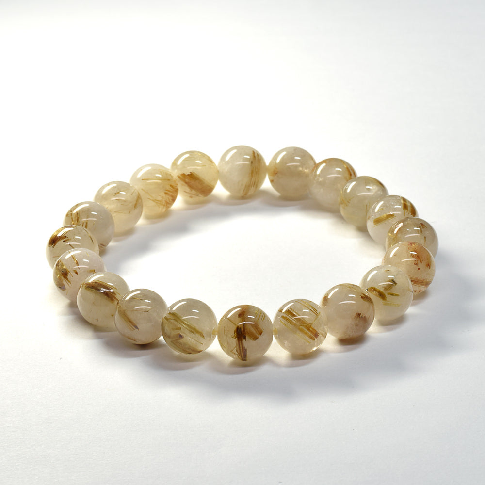 ゴールドルチルクォーツ ブレスレット 10mm #SA217