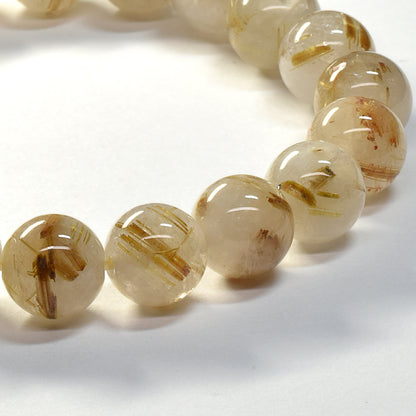 ゴールドルチルクォーツ ブレスレット 10mm #SA217