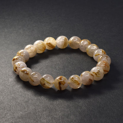 ゴールドルチルクォーツ ブレスレット 10mm #SA217