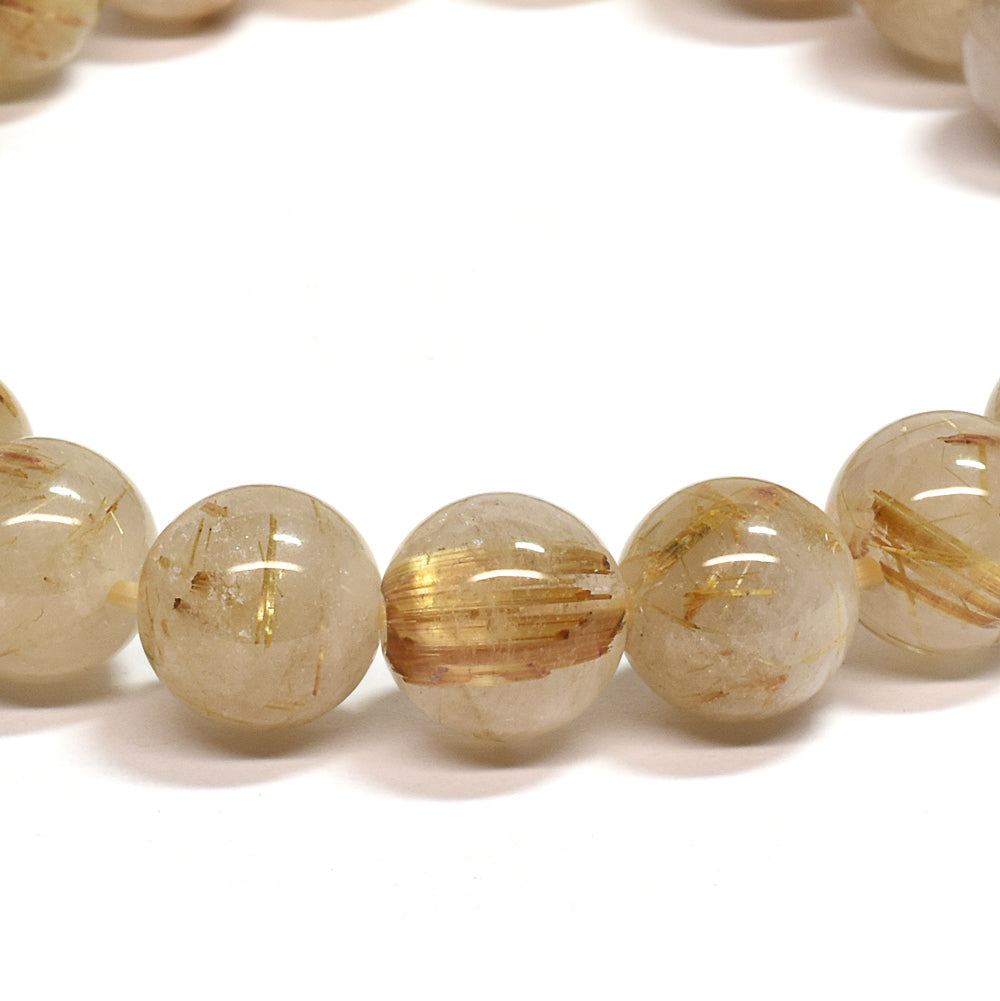 ゴールドルチルクォーツ ブレスレット 10mm #SA218