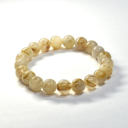 ゴールドルチルクォーツ ブレスレット 10mm #SA218