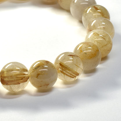 ゴールドルチルクォーツ ブレスレット 10mm #SA218