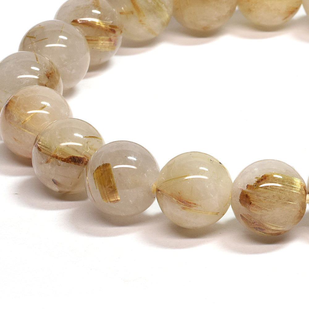 ゴールドルチルクォーツ ブレスレット 10mm #SA219