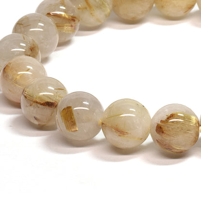 ゴールドルチルクォーツ ブレスレット 10mm #SA219