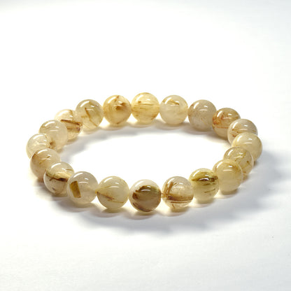 ゴールドルチルクォーツ ブレスレット 10mm #SA219