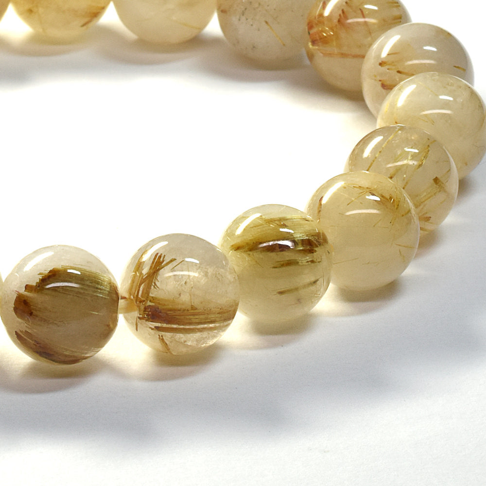 ゴールドルチルクォーツ ブレスレット 10mm #SA219