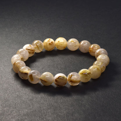 ゴールドルチルクォーツ ブレスレット 10mm #SA219