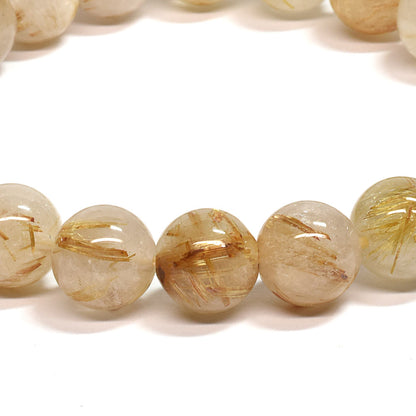ゴールドルチルクォーツ ブレスレット 10mm #SA220