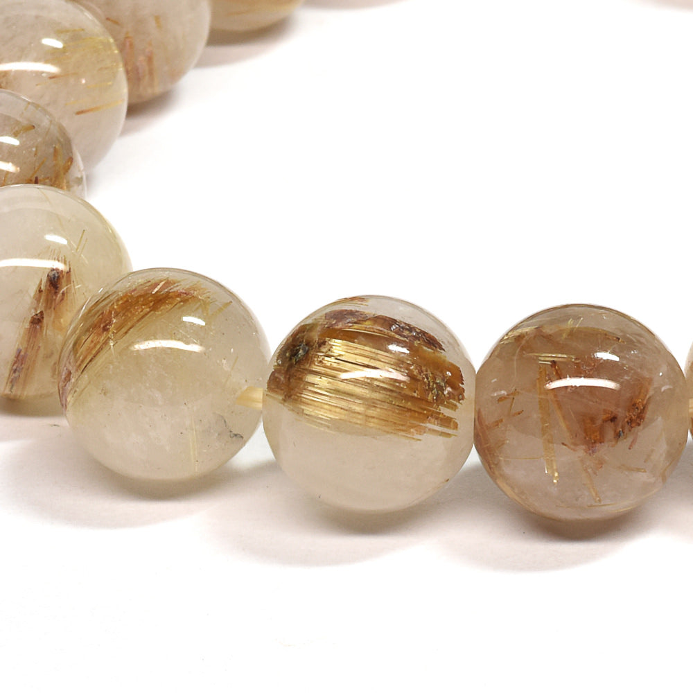 ゴールドルチルクォーツ ブレスレット 12mm #SA221