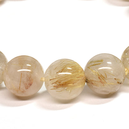 ゴールドルチルクォーツ ブレスレット 12mm #SA222
