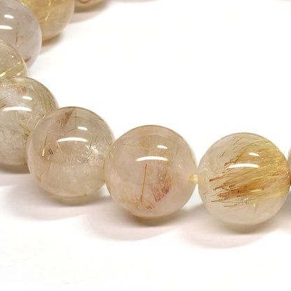 ゴールドルチルクォーツ ブレスレット 12mm #SA222