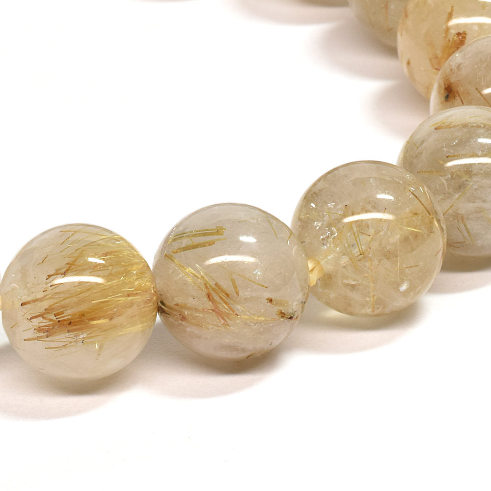 ゴールドルチルクォーツ ブレスレット 12mm #SA222