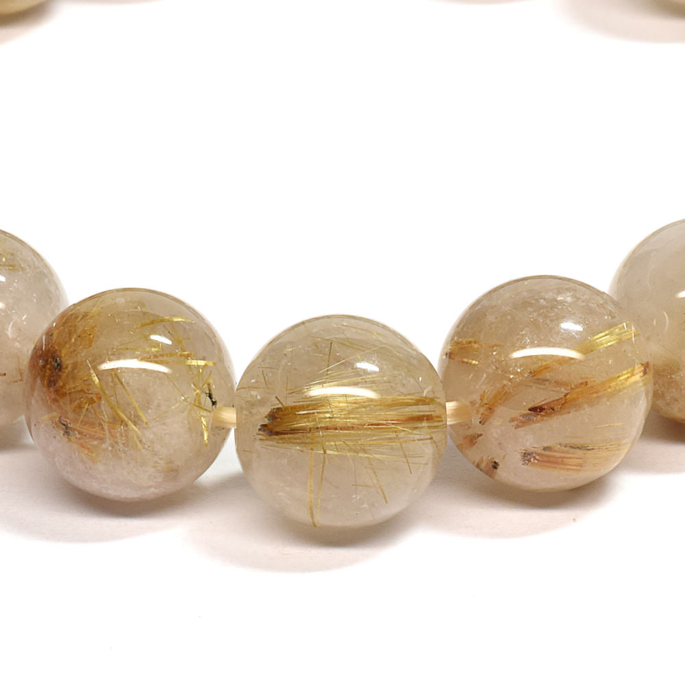 ゴールドルチルクォーツ ブレスレット 12mm #SA223