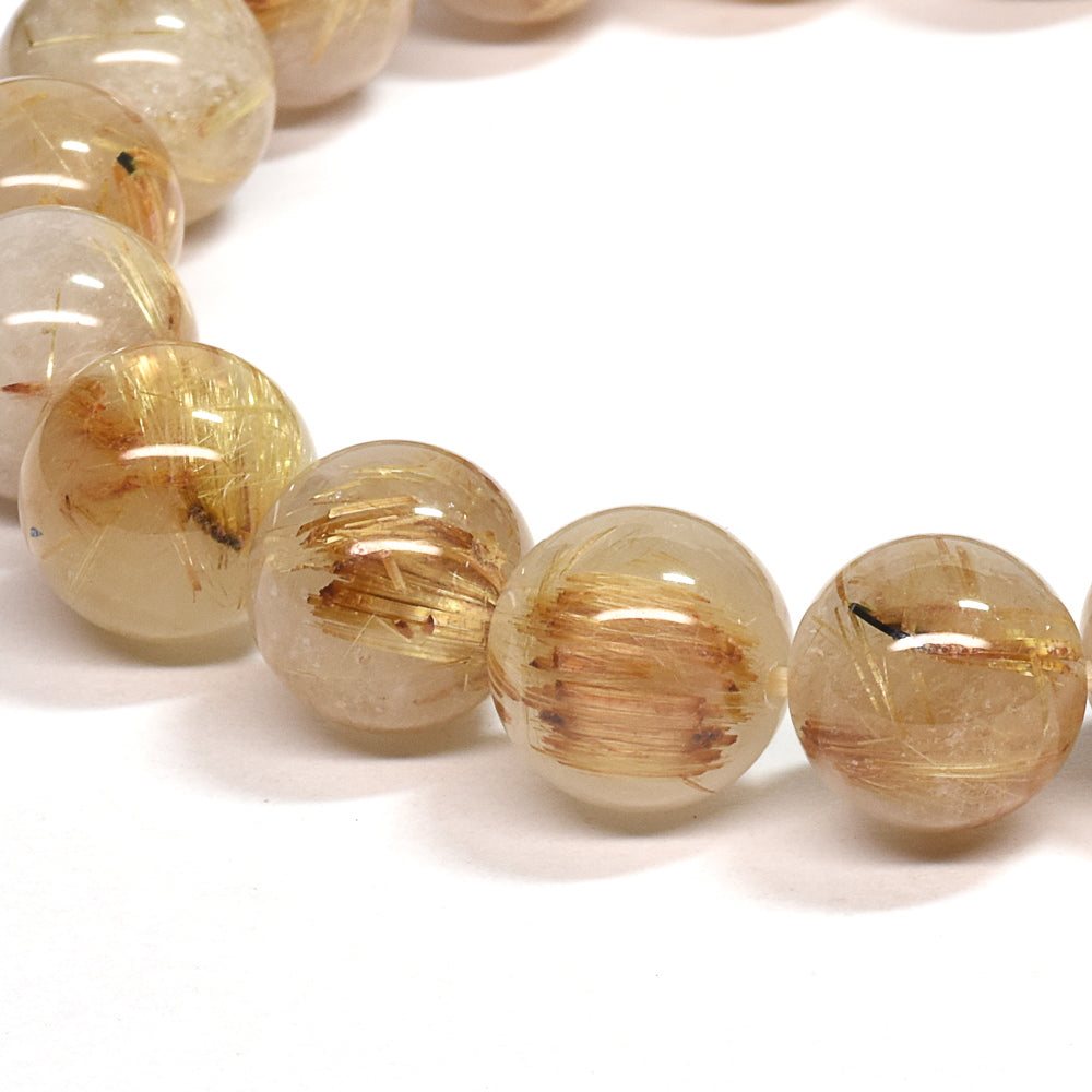 ゴールドルチルクォーツ ブレスレット 10.5-11mm #SA226