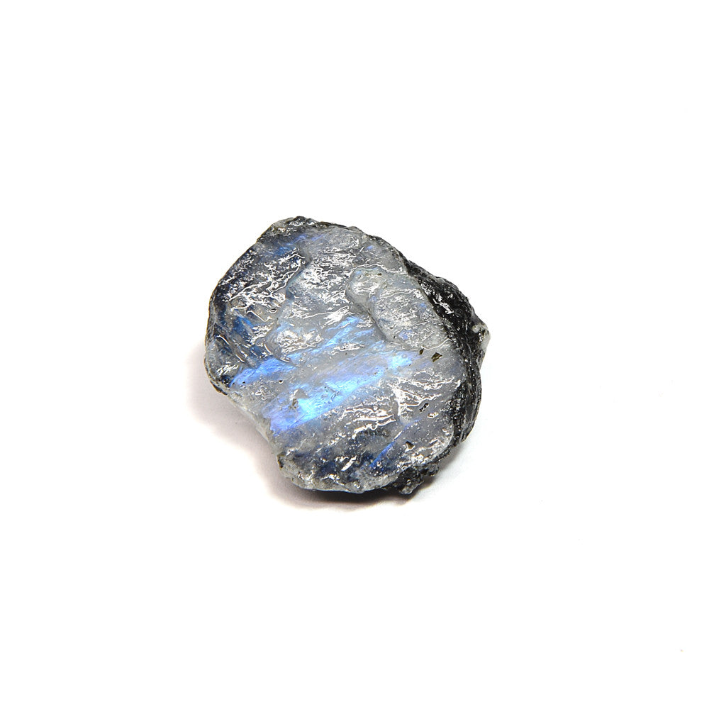 インド産ホワイトラブラドライト 原石 21.3x17.8x10mm #SA232