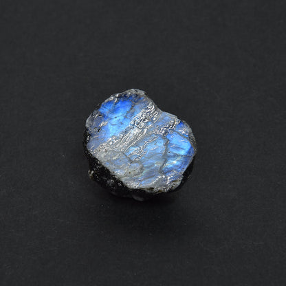 インド産ホワイトラブラドライト 原石 21.3x17.8x10mm #SA232