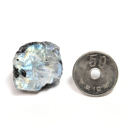 インド産ホワイトラブラドライト 原石 26.8x21.8x14.7mm #SA234