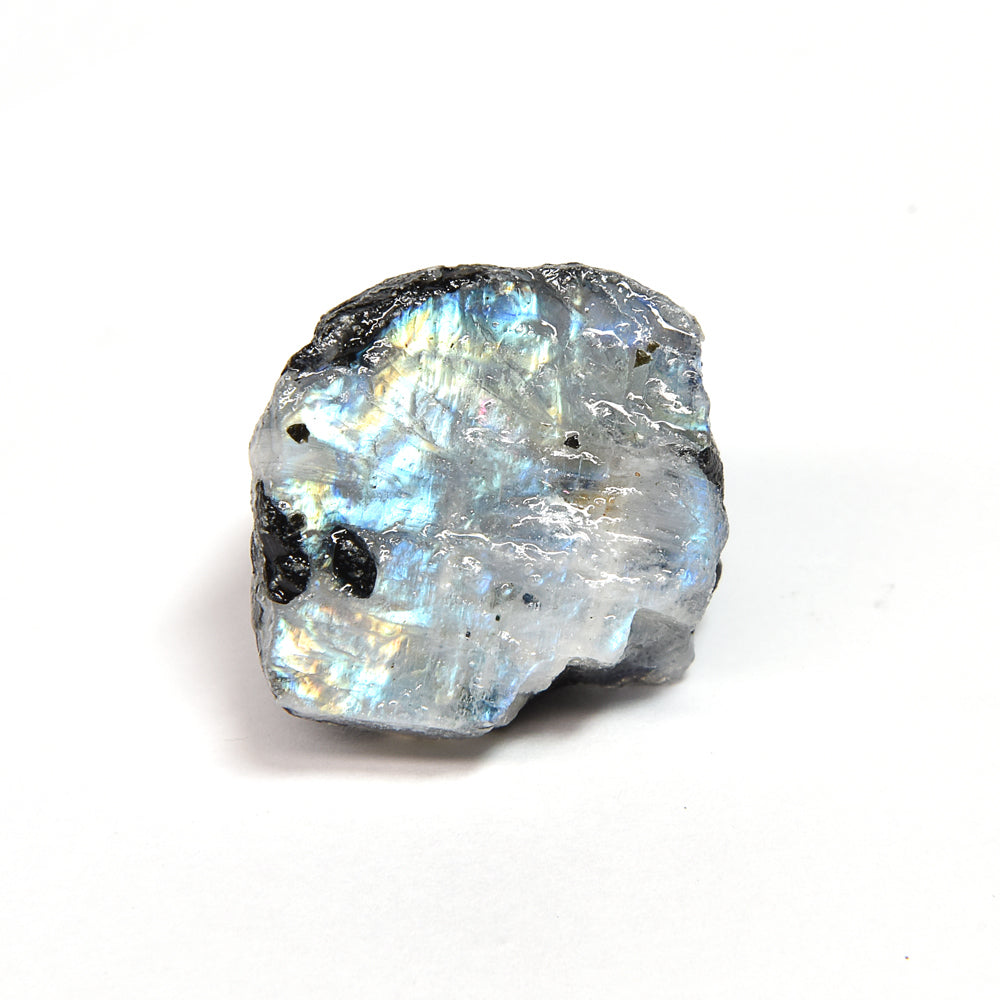 インド産ホワイトラブラドライト 原石 26.8x21.8x14.7mm #SA234