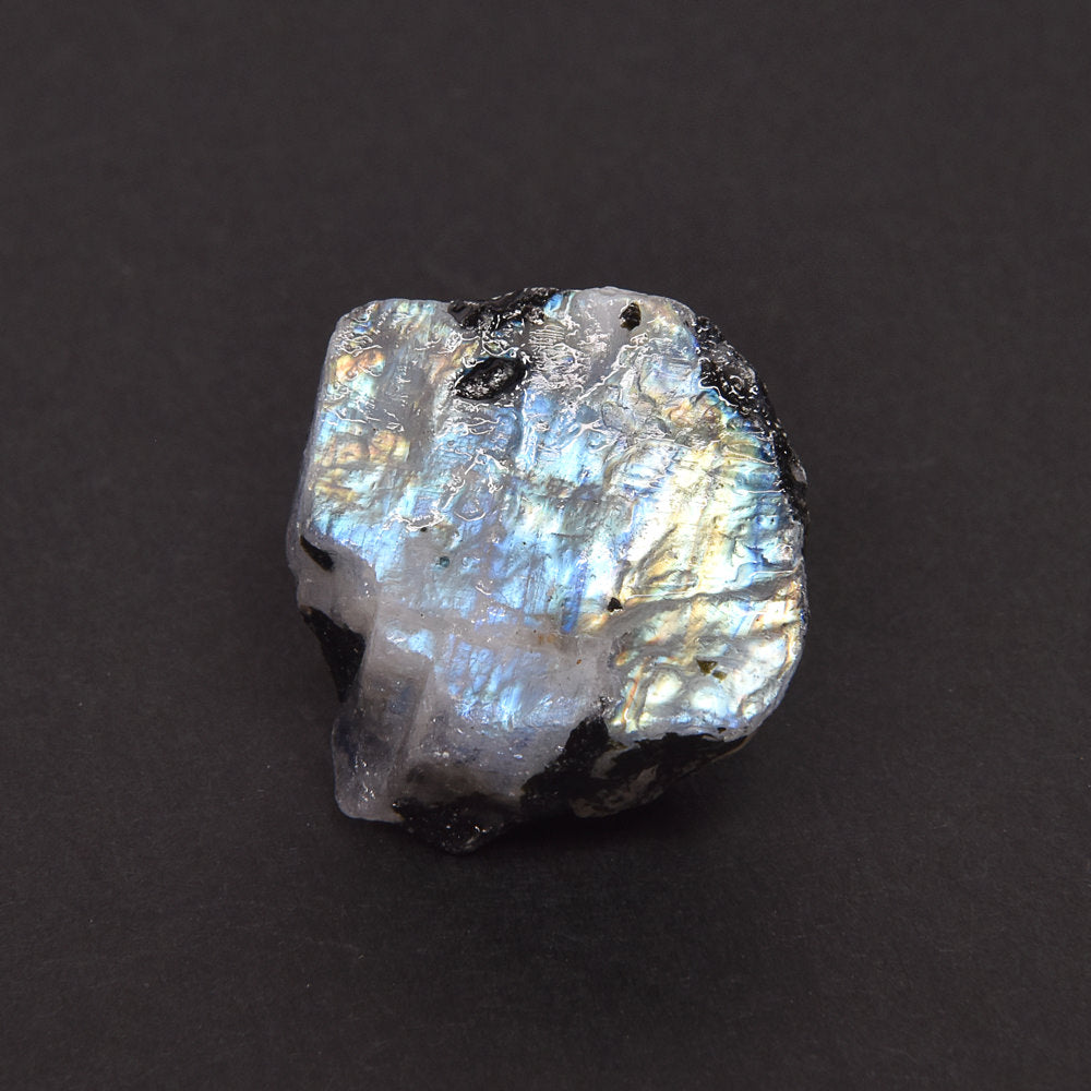 インド産ホワイトラブラドライト 原石 26.8x21.8x14.7mm #SA234