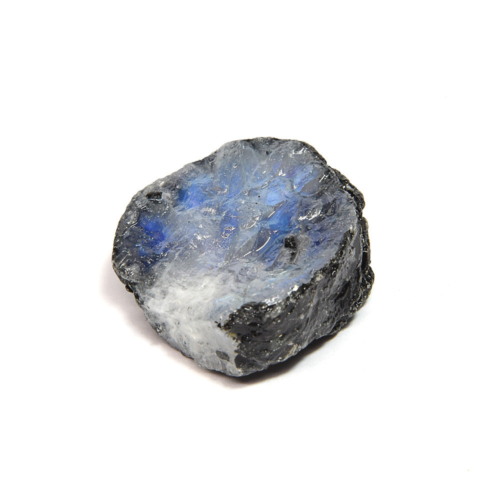 インド産ホワイトラブラドライト 原石 27.7x26x11.6mm #SA235