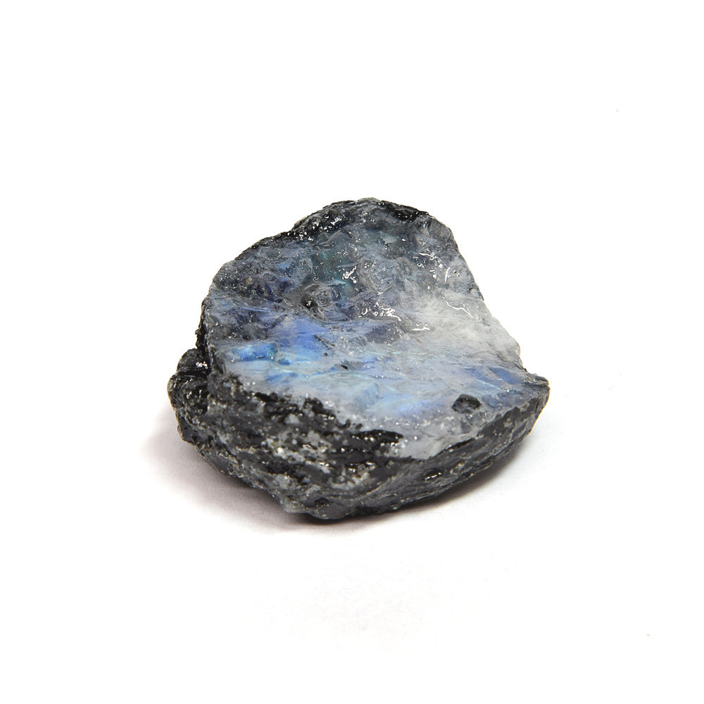 インド産ホワイトラブラドライト 原石 27.7x26x11.6mm #SA235