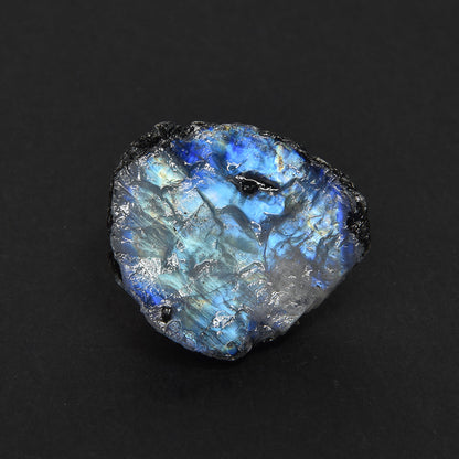 インド産ホワイトラブラドライト 原石 27.7x26x11.6mm #SA235