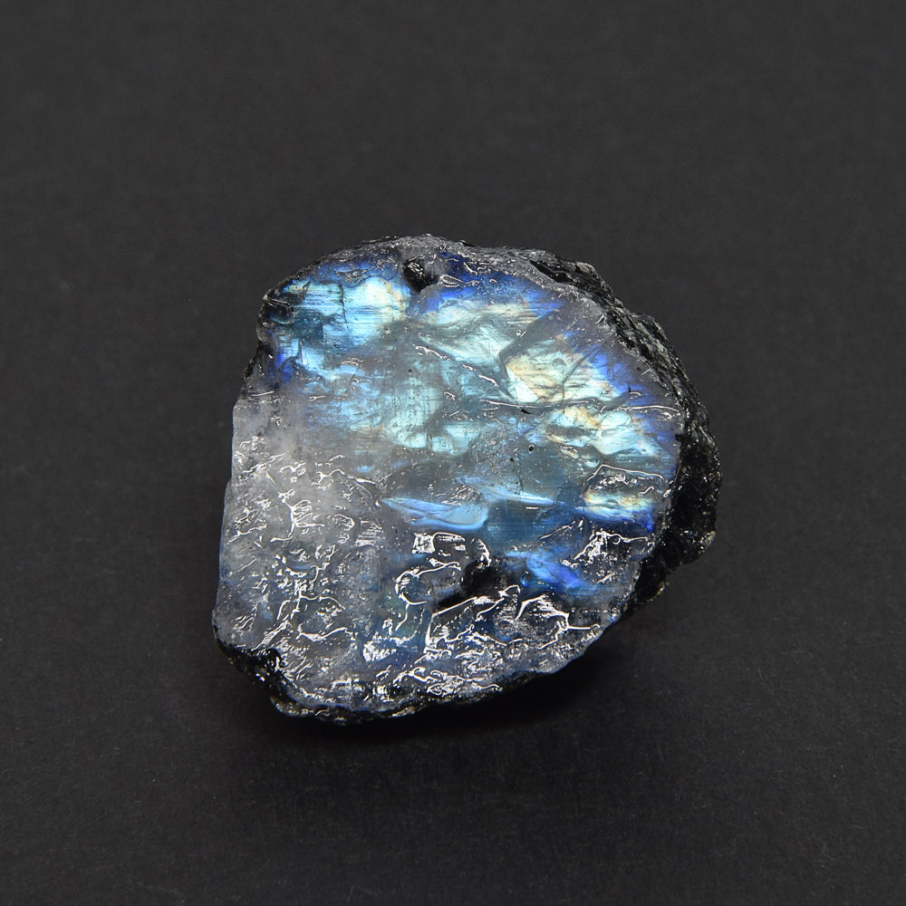 インド産ホワイトラブラドライト 原石 27.7x26x11.6mm #SA235