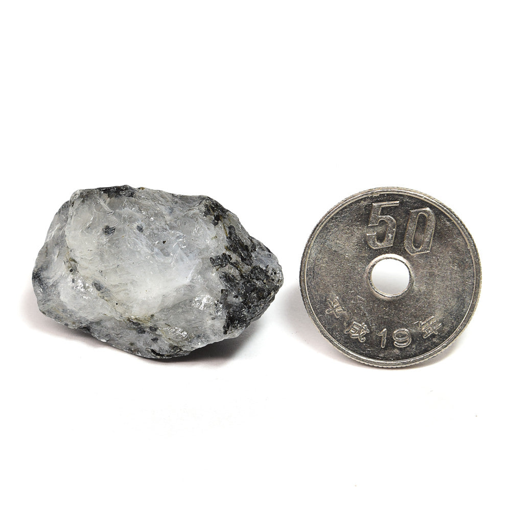 インド産ホワイトラブラドライト 原石 29.6x19x17.7mm #SA236