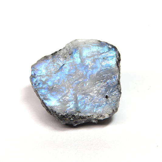 インド産ホワイトラブラドライト 原石 29.2x25x17.6mm #SA237