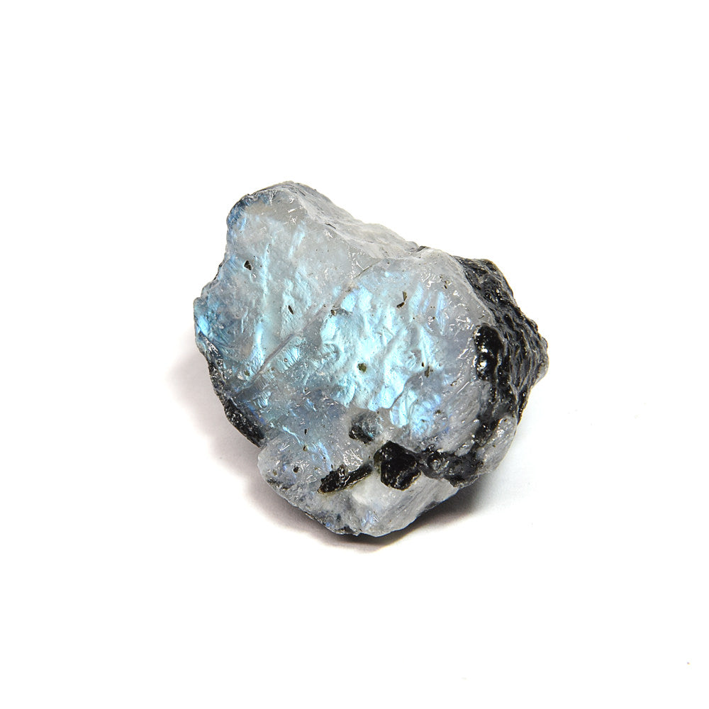 インド産ホワイトラブラドライト 原石 27x20.4x21.6mm #SA238