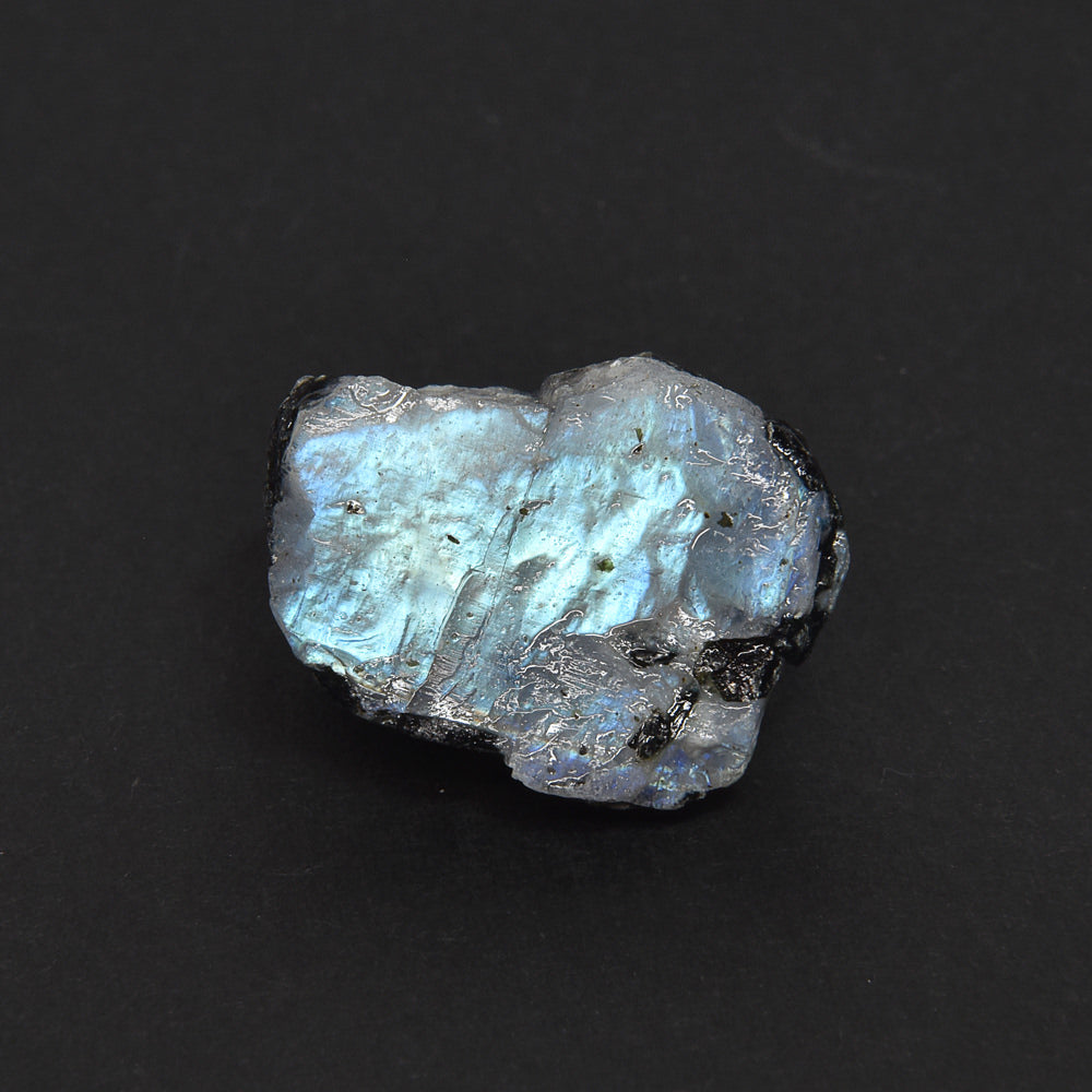 インド産ホワイトラブラドライト 原石 27x20.4x21.6mm #SA238
