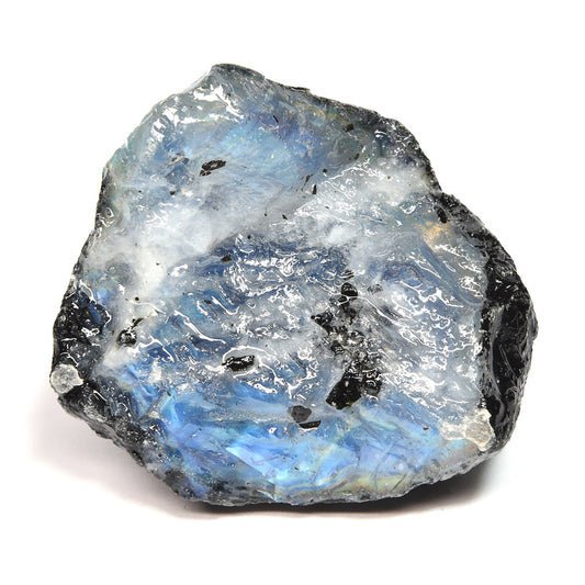 インド産ホワイトラブラドライト 原石 44.3x40.2x27.9mm #SA240