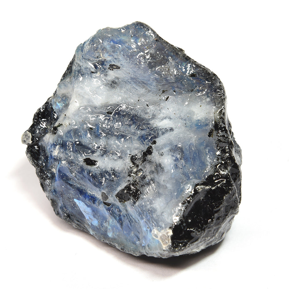 インド産 ホワイトラブラドライト 原石 44.3x40.2x27.9mm #SA240