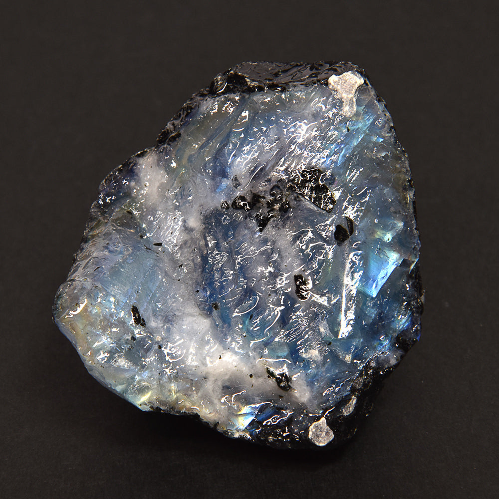 インド産 ホワイトラブラドライト 原石 44.3x40.2x27.9mm #SA240