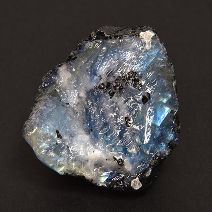インド産 ホワイトラブラドライト 原石 44.3x40.2x27.9mm #SA240