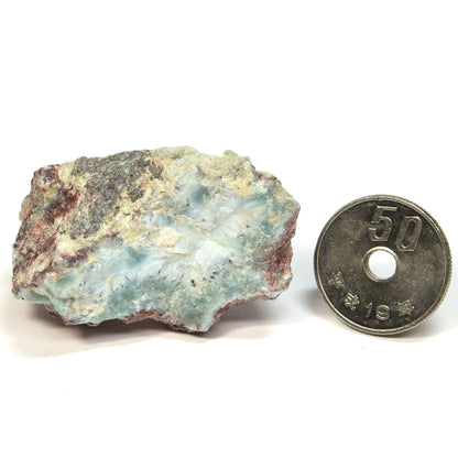 ドミニカ共和国産ラリマー 原石 44x28x21.2mm #SA243