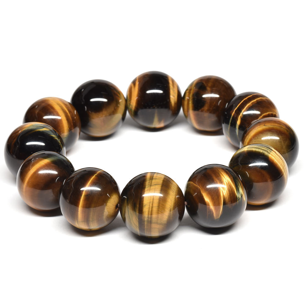 [大玉]ゼブラタイガーアイ ブレスレット 20-20.5mm #SB016