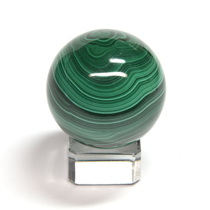 コンゴ共和国産マラカイト 丸玉 39.6mm #SB060
