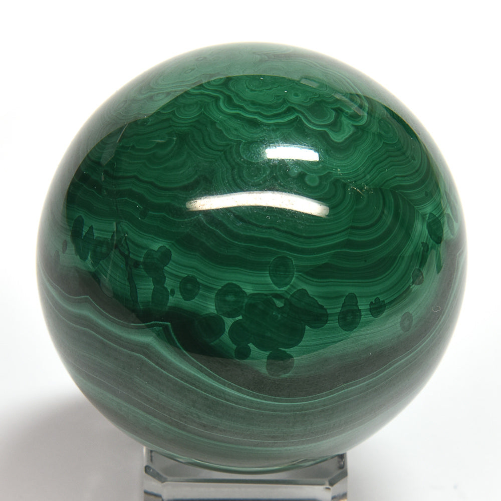 コンゴ共和国産マラカイト 丸玉 50.2mm #SB061