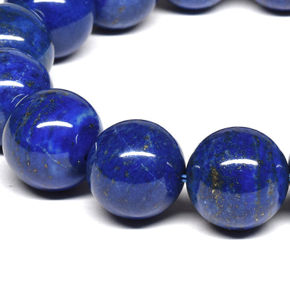 [鑑別付]ラピスラズリ ブレスレット 14-14.5mm #SB072
