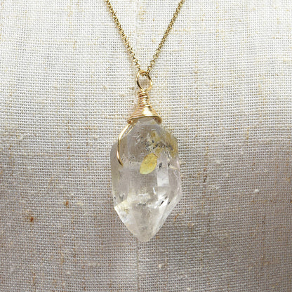両剣水晶 ペンダントトップ 40.5x15.4x14mm #SB093