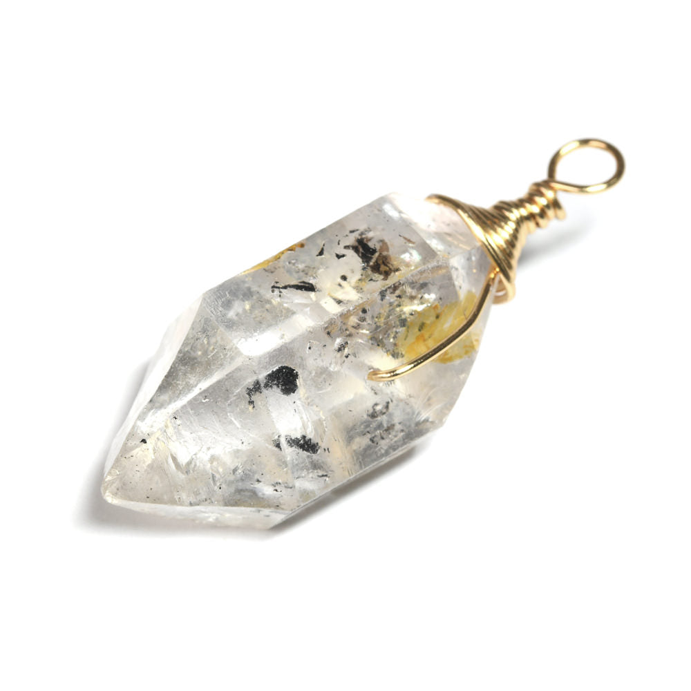 両剣水晶 ペンダントトップ 40.5x15.4x14mm #SB093