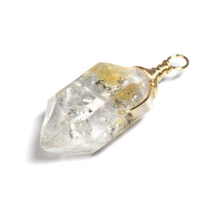 両剣水晶 ペンダントトップ 40.5x15.4x14mm #SB093